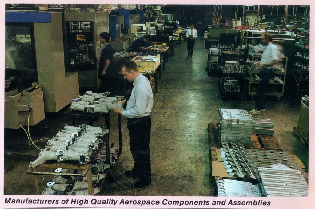 Brian Hussey as a programming and engineering manager in an aerospace machine shop