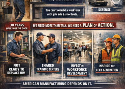Manufacturing workforce crisis showing we need action